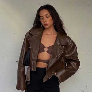 lioness faux leather jacket
